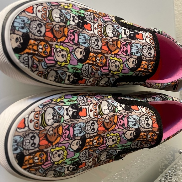 Skechers BOBS “Marley Jr Cat Pack” Slip-On Shoe - Black Multi - Picture 4 of 14